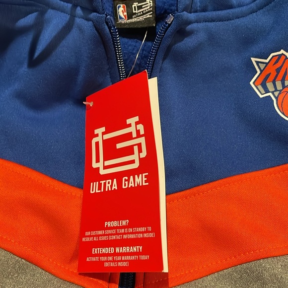 Ny nicks sweatshirt new with tags size medium zip up - Picture 2 of 4